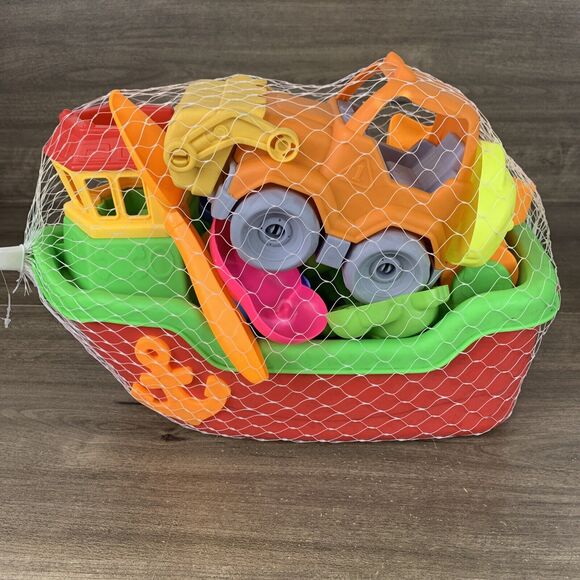 DraMosary 19pcs Beach Sand Toys Set for Kids with Boat Excavator Shovel Tool ... - Picture 7 of 11